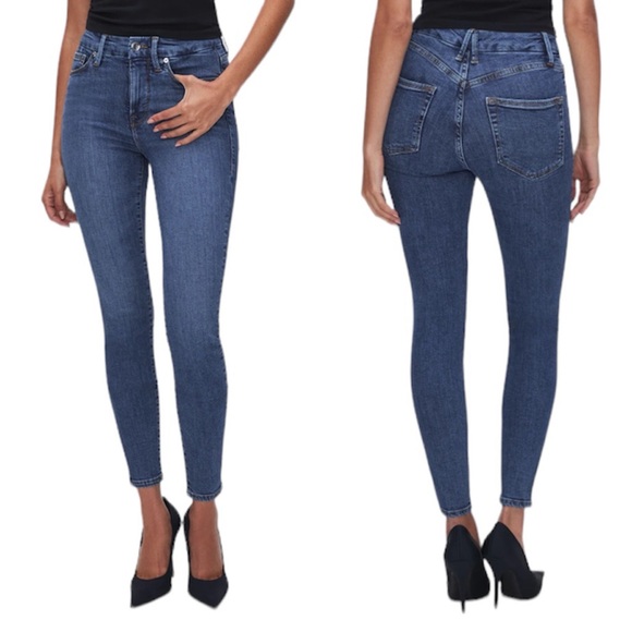 Good American Denim - Good American Good Legs Crop Dark Wash Jeans SIZE 2 SIZE 26